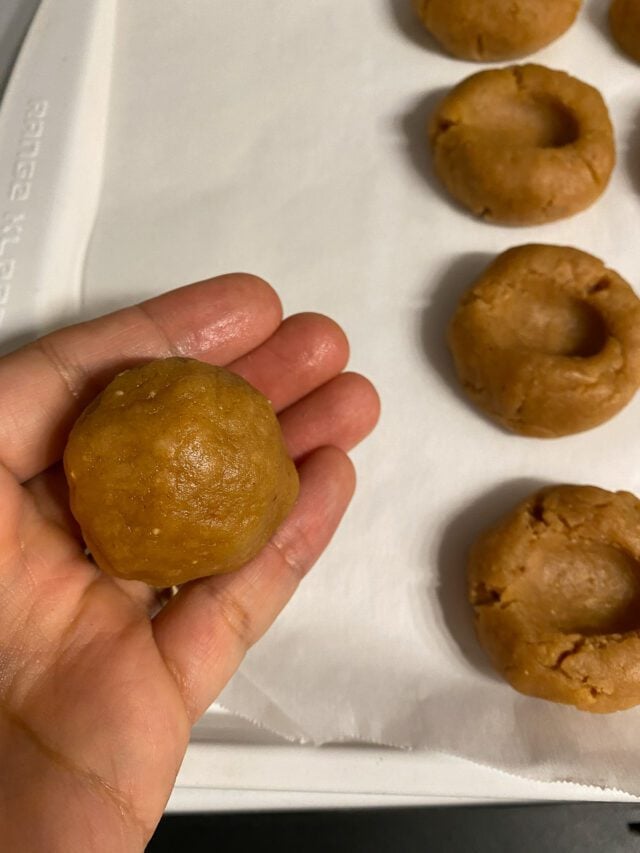Vegan Peanut Butter and Jelly Thumbprint Cookies - Food Sharing Vegan