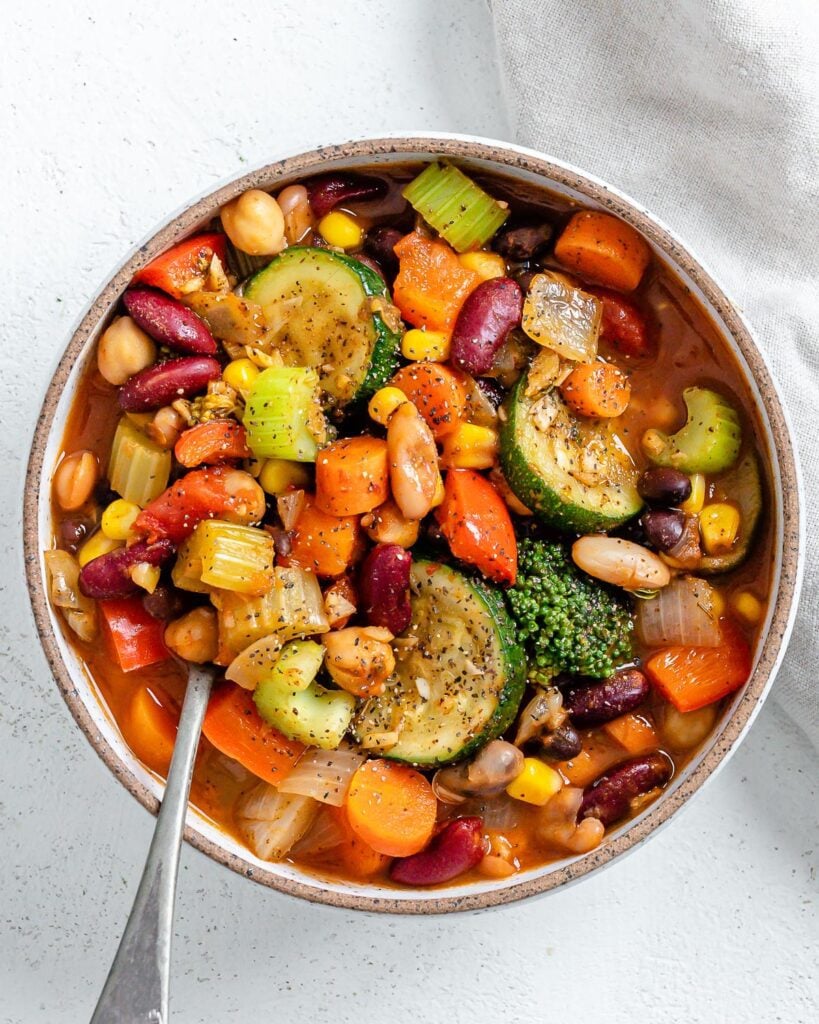 Mixed Bean And Vegetable Stew Vegan Stew Food Sharing Vegan 