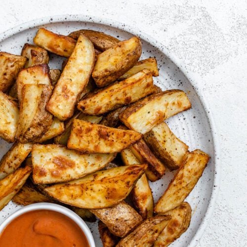 The Best Air Fryer Potato Wedges [super Crispy!] - Food Sharing Vegan