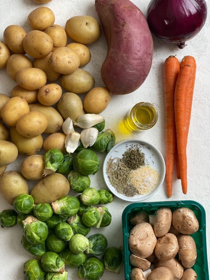 Garlic Herb Oven Roasted Vegetables Food Sharing Vegan