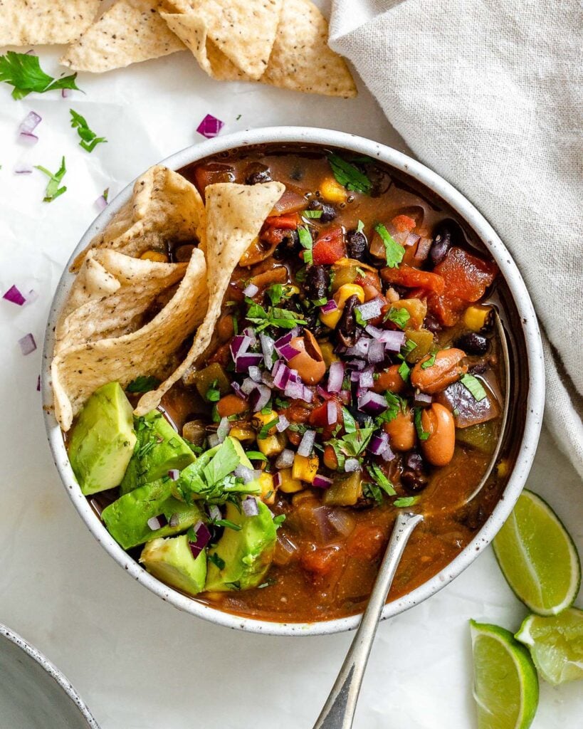 Easy Vegan Taco Soup [Stove, Instant Pot, Crockpot] Food Sharing Vegan