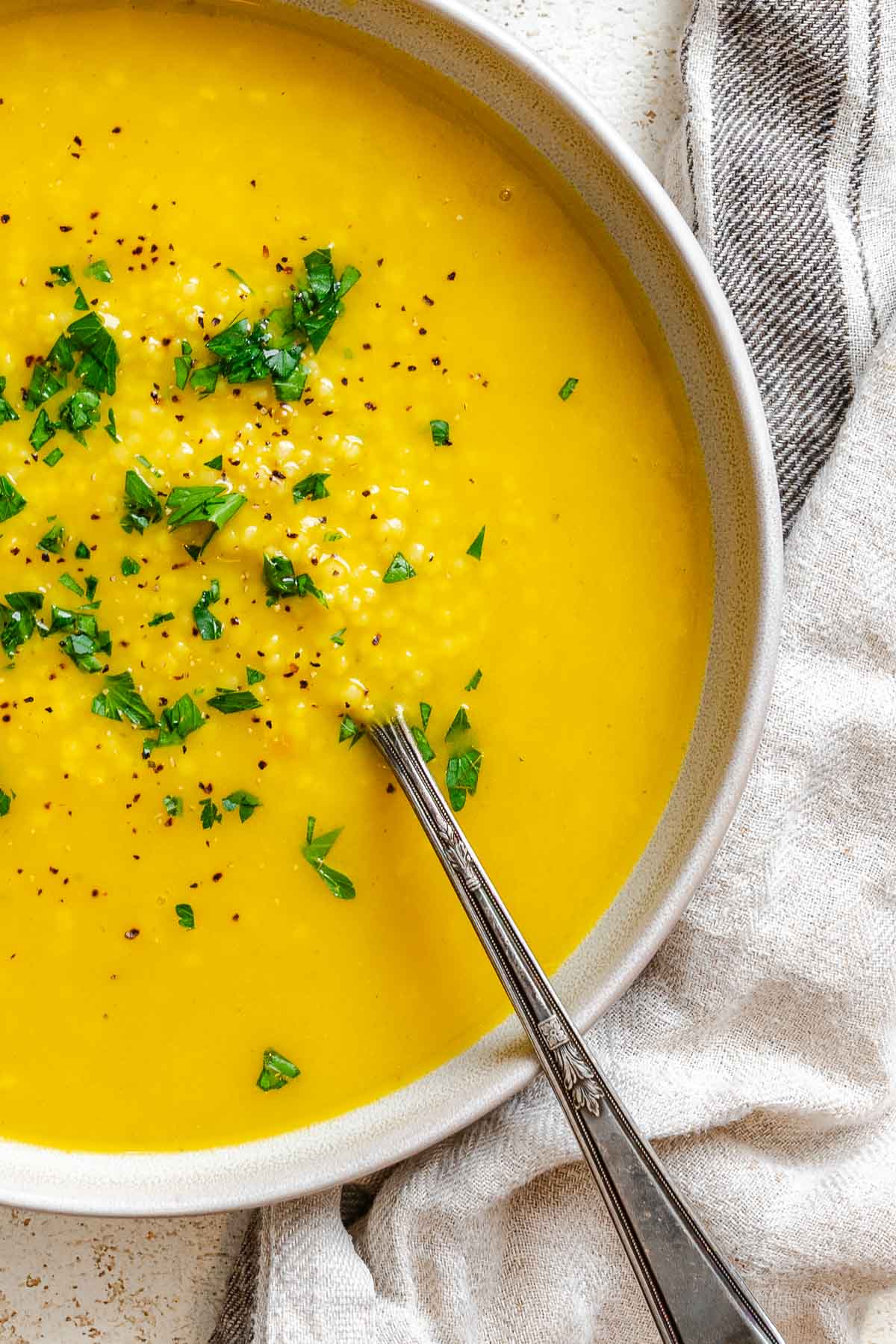 Completed Easy Pastina Recipe (Italian Penicillin Soup!) in a bowl.