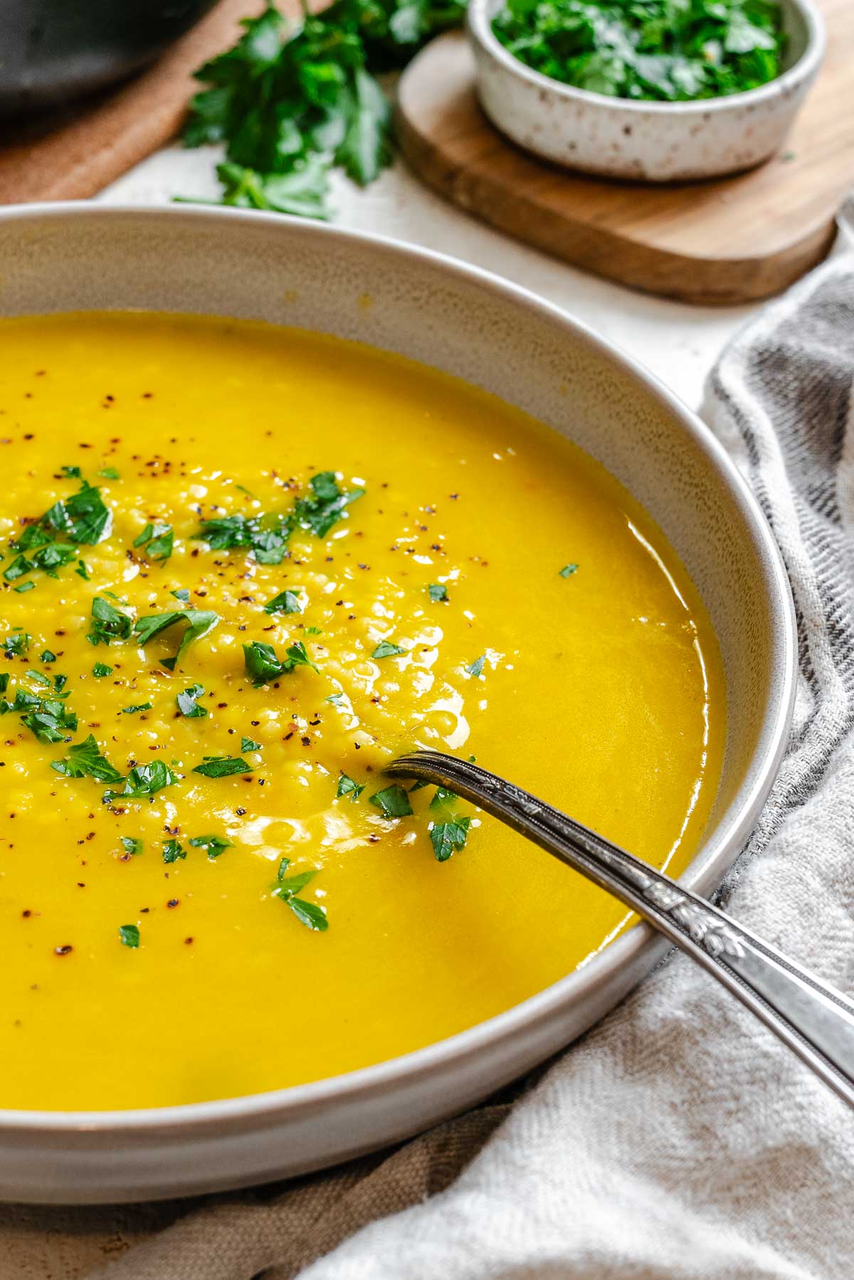 Completed Easy Pastina Recipe (Italian Penicillin Soup!) in a bowl.