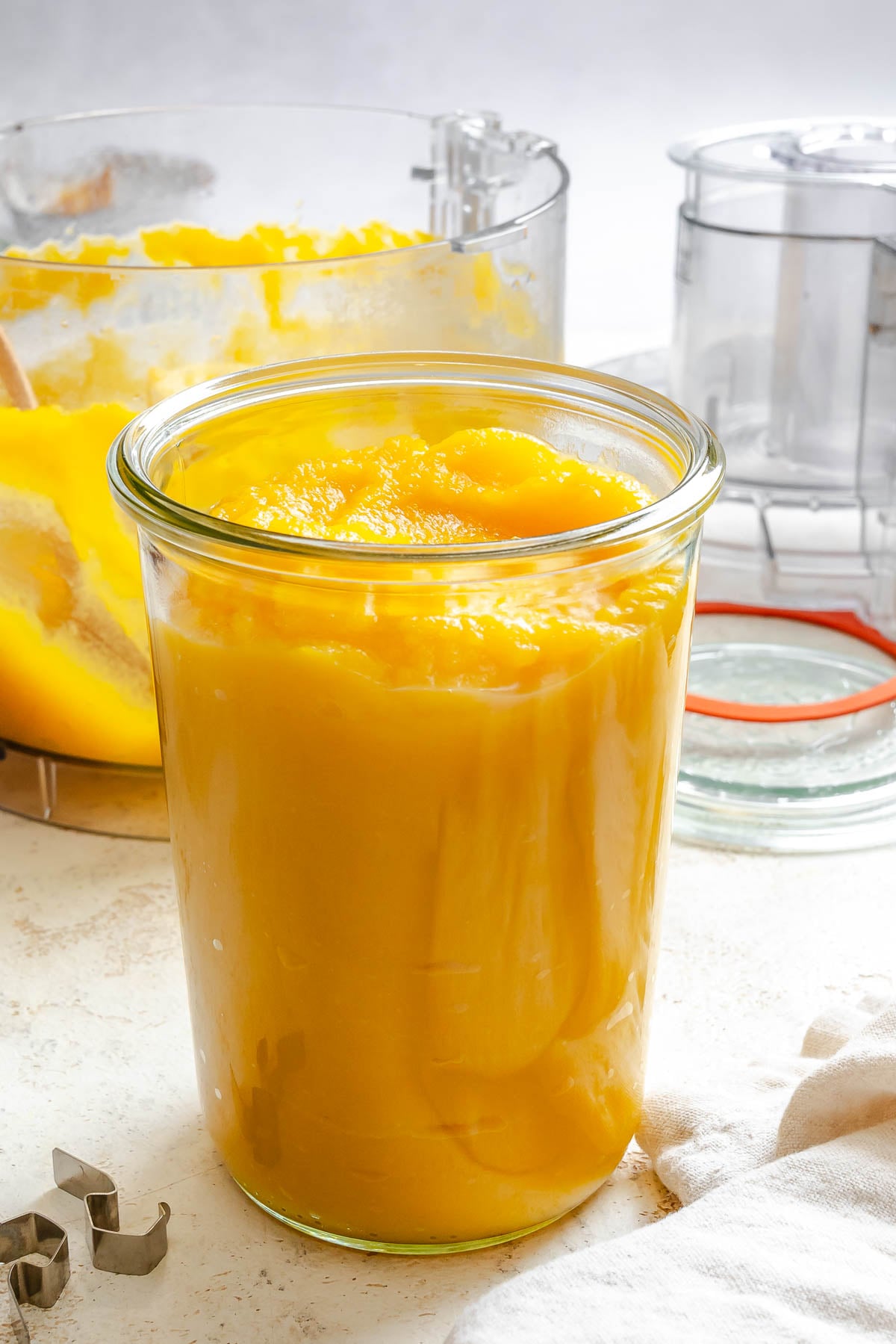 Completed Pumpkin Puree in a Jar.