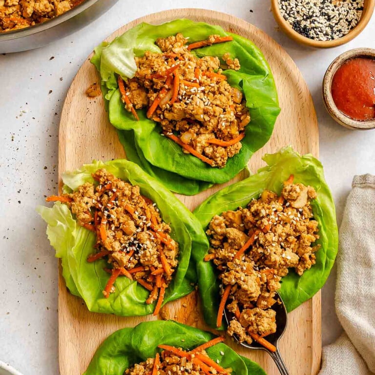Asian Tofu Lettuce Wraps