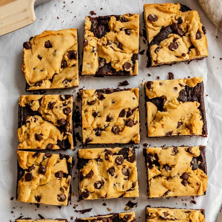 Vegan Brookies (Chocolate Chip Cookie Brownie Bars)